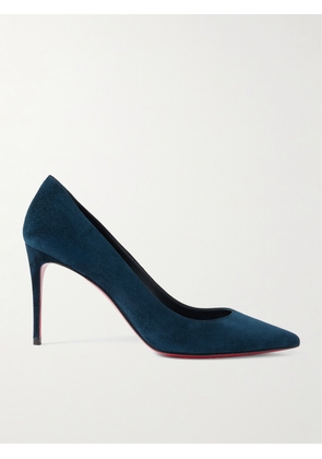 Christian Louboutin - Kate 85 Suede Point-toe Pumps - Blue - IT35,IT35.5,IT36,IT36.5,IT37,IT37.5,IT38,IT38.5,IT39,IT39.5,IT40,IT40.5,IT41,IT41.5,IT42