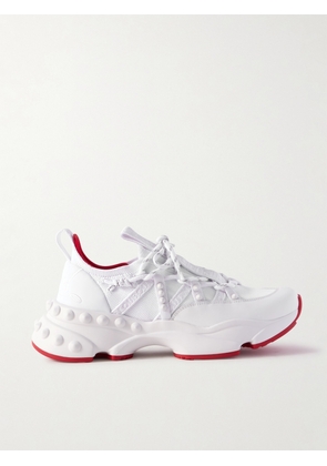 Christian Louboutin - Trailrun Studded Mesh, Leather And Neoprene Sneakers - White - IT35,IT36,IT36.5,IT37,IT37.5,IT38,IT38.5,IT39,IT39.5,IT40,IT40.5,IT41,IT41.5,IT42