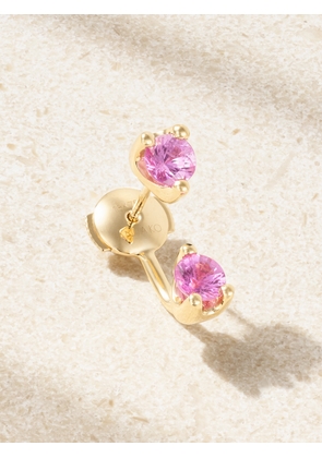 Anita Ko - Orbit 18-karat Gold Sapphire Single Earring - Pink - One size