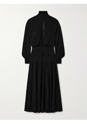 Alaïa - Cutout Wool-blend Turtleneck Midi Dress - Black - FR 34,FR 36,FR 38,FR 40,FR 42