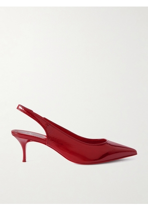 Christian Louboutin - Sporty Kate 55 Patent-leather Slingback Pumps - Red - IT35.5,IT36,IT36.5,IT37,IT37.5,IT38,IT38.5,IT39,IT39.5,IT40,IT40.5,IT41,IT41.5,IT42