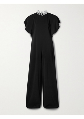 Stella McCartney - Crystal-embellished Crepe Jumpsuit - Black - IT36,IT38,IT40,IT42,IT44,IT46,IT48