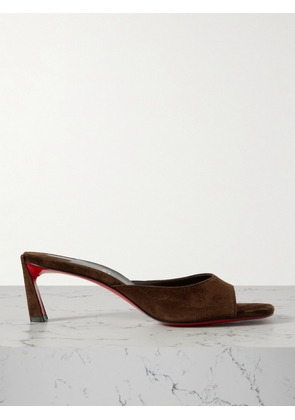 Christian Louboutin - Condora 55 Suede Mules - Brown - IT34,IT35,IT36,IT36.5,IT37,IT37.5,IT38,IT38.5,IT39,IT39.5,IT40,IT40.5,IT41,IT41.5,IT42