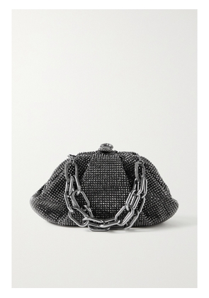 Judith Leiber Couture - Gemma Crystal-embellished Satin Clutch - Gray - One size