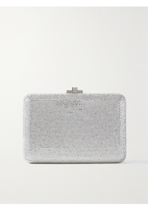Judith Leiber Couture - Slim Slide Crystal-embellished Silver-tone Clutch - One size