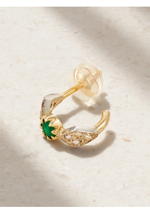 Pascale Monvoisin - Adele N°1 9-karat Gold, Sterling Silver, Emerald And Diamond Single Earring - One size