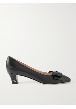 Valentino Garavani - Bowow 45 Bow-embellished Leather Pumps - Black - IT35,IT36,IT36.5,IT37,IT37.5,IT38,IT38.5,IT39,IT39.5,IT40,IT40.5,IT41,IT41.5,IT42