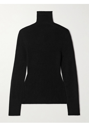 The Elder Statesman - Delicash Cashmere And Silk-blend Turtleneck Sweater - Black - small,medium,large