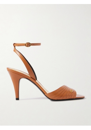 Valentino Garavani - Ladycrush 86 Embellished Leather Sandals - Brown - IT35,IT36,IT36.5,IT37,IT37.5,IT38,IT38.5,IT39,IT39.5,IT40,IT40.5,IT41,IT41.5,IT42