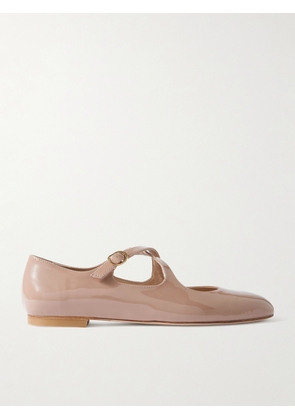 Stuart Weitzman - Clem Patent-leather Mary Jane Ballet Flats - Pink - US5,US5.5,US6,US6.5,US7,US7.5,US8,US8.5,US9,US9.5,US10,US10.5,US11,US11.5,US12