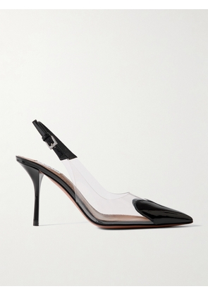 Alaïa - Le Cœur Patent-leather And Pvc Slingback Pumps - Black - IT35,IT36,IT36.5,IT37,IT37.5,IT38,IT38.5,IT39,IT39.5,IT40,IT40.5,IT41,IT41.5,IT42