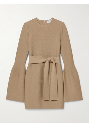 Gabriela Hearst - Tenas Belted Wool And Cashmere-blend Mini Dress - Brown - x small,small,medium,large,x large