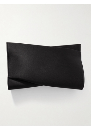Christian Louboutin - Loubitwist Satin-crepe Clutch - Black - One size