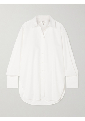 FRAME - Organic Cotton-poplin Shirt - White - xx small,x small,small,medium,large,x large