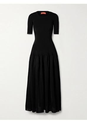 Altuzarra - Maisie Gathered Stretch-knit Maxi Dress - Black - x small,small,medium,large,x large