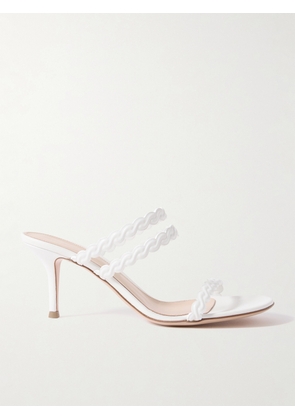 Gianvito Rossi - Kai 75 Leather Mules - White - IT35,IT35.5,IT36,IT36.5,IT37,IT37.5,IT38,IT38.5,IT39,IT39.5,IT40,IT40.5,IT41,IT41.5,IT42