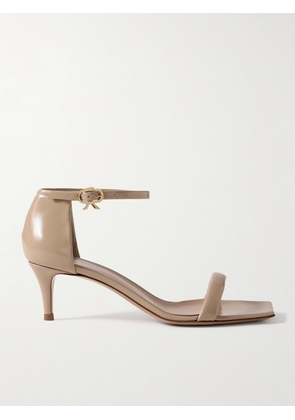 Gianvito Rossi - Rhys 55 Leather Sandals - Neutrals - IT35,IT35.5,IT36,IT36.5,IT37,IT37.5,IT38,IT38.5,IT39,IT39.5,IT40,IT40.5,IT41,IT41.5,IT42