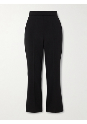 Max Mara - Cropped Wool-blend Crepe Slim-leg Pants - Black - UK 2,UK 4,UK 6,UK 8,UK 10,UK 12,UK 14,UK 16,UK 18