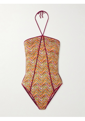 Missoni - Mare Reversible Printed Halterneck Swimsuit - Multi - IT36,IT38,IT40,IT42,IT44,IT46,IT48