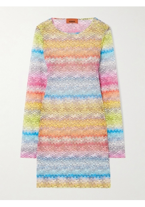 Missoni - Mare Printed Stretch-tulle Mini Dress - Multi - IT36,IT38,IT40,IT42,IT44,IT46,IT48
