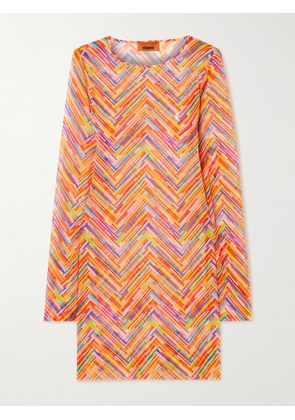 Missoni - Mare Printed Stretch-tulle Mini Dress - Multi - IT36,IT38,IT40,IT42,IT44,IT46,IT48