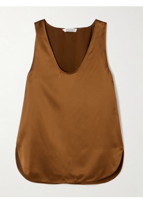 Max Mara - Silk-satin Camisole - Brown - UK 4,UK 6,UK 8,UK 10,UK 12,UK 14,UK 16,UK 18