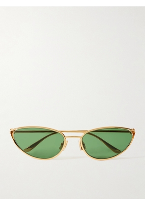 BOTTEGA VENETA EYEWEAR - Cat-eye Gold-tone Sunglasses - One size