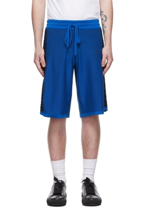 Versace Blue Greca Shorts