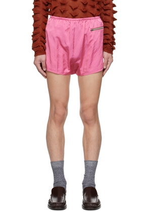 Acne Studios Pink Zip Pocket Shorts