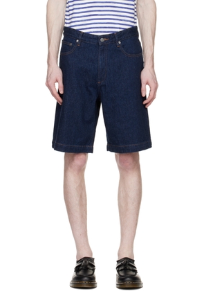 A. P.C. Indigo Helio Denim Shorts