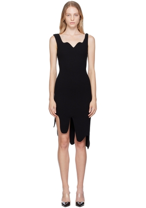 Moschino Black Morphed Midi Dresss