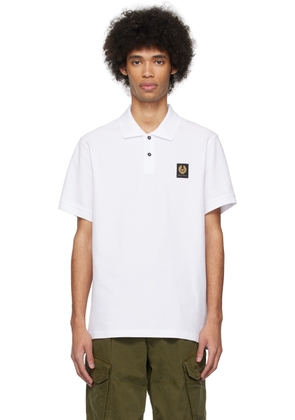 Belstaff White Phoenix Patch Polo