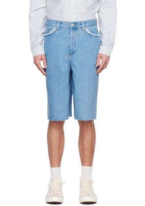 A. P.C. Blue Oakland Denim Shorts