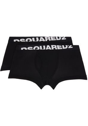 Dsquared2 Two-Pack Black Basic Boxer Briefs