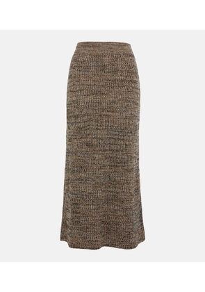 ChloÃ© Cashmere and silk-blend skirt