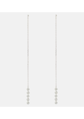 Persee Danae 18kt white gold drop earrings with diamonds