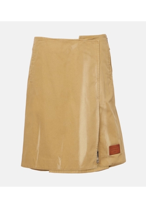 Acne Studios Cotton twill wrap skirt