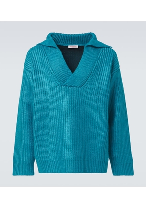 Valentino Ribbed-knit silk-blend sweater