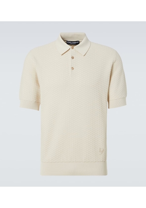 Dolce&Gabbana DG knitted cotton polo shirt