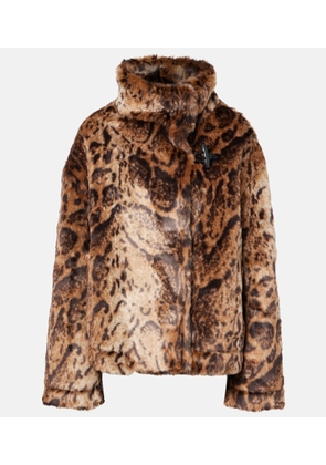 Jacquemus Fernando leopard-print faux fur jacket