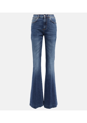 McQueen High-rise flared jeans