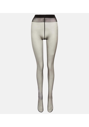 Saint Laurent Monogram crystal-embellished tights