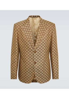 Gucci GG linen-blend blazer