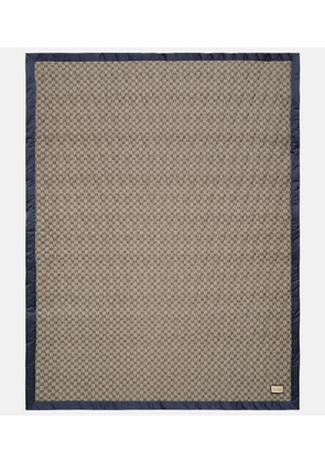 Gucci GG quilted satin-trimmed blanket