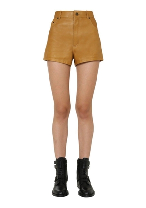Saint Laurent Highwaisted Leather Shorts