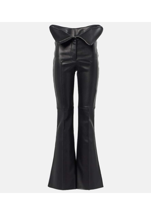 McQueen High-rise leather pants