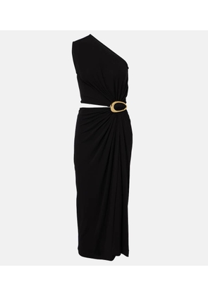 Bottega Veneta Cutout gathered crÃªpe jersey midi dress