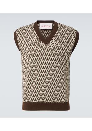 Valentino Toute La V virgin wool sweater vest