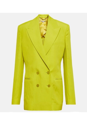 Stella McCartney Double-breasted linen-blend blazer