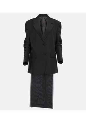 Prada Bow-detail mohair blazer